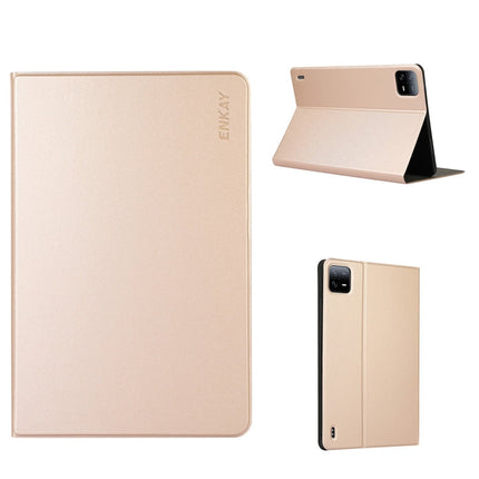 For Xiaomi Pad 6 / Pad 6 Pro ENKAY Leather Stand Smart Tablet Case, For Xiaomi Pad 6 / Pad 6 Pro
