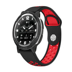 For Garmin Instinct Crossover / Black+Red