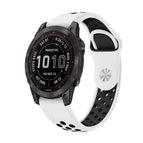 For Garmin Fenix 7 / White+Black
