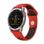 For Garmin EPIX Gen 2 / Red+Black