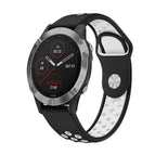 For Garmin Fenix 6 GPS / Black+White