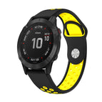 For Garmin Fenix 6 Pro GPS / Black+Yellow