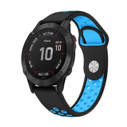 22mm Sports Breathable Silicone Watch Band, For Garmin Fenix 6 GPS, For Garmin Fenix 6 Pro GPS