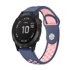 For Garmin Fenix 6 Pro GPS / Midnight Blue+Pink