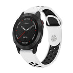For Garmin Fenix 6 Sapphire GPS / White+Black