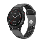 For Garmin Fenix 6 Sapphire GPS / Grey+Black