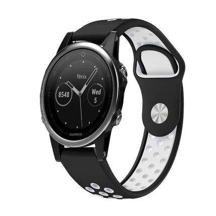 22mm Sports Breathable Silicone Watch Band, For Garmin Fenix 6 Sapphire GPS, For Garmin Fenix 5
