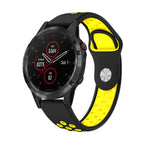 For Garmin Fenix 5 Plus / Black+Yellow