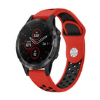 For Garmin Fenix 5 Plus / Red+Black