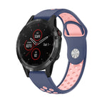 For Garmin Fenix 5 Plus / Midnight Blue+Pink