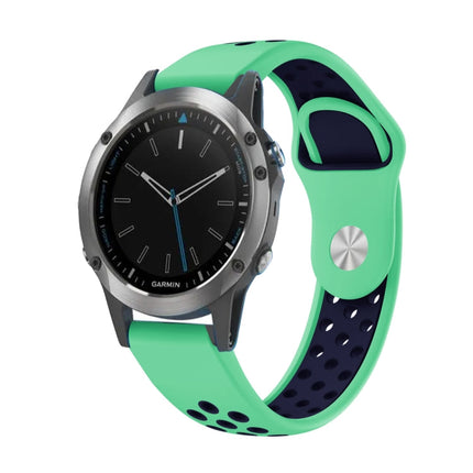 22mm Sports Breathable Silicone Watch Band, For Garmin Fenix 5 Plus, For Garmin Quatix 5