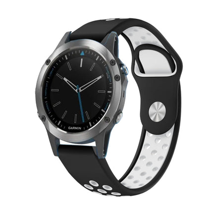 22mm Sports Breathable Silicone Watch Band, For Garmin Fenix 5 Plus, For Garmin Quatix 5