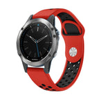For Garmin Quatix 5 / Red+Black