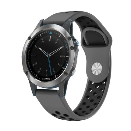 22mm Sports Breathable Silicone Watch Band, For Garmin Fenix 5 Plus, For Garmin Quatix 5