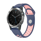 For Garmin Quatix 5 / Midnight Blue+Pink
