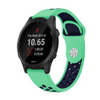 For Garmin Forerunner 945 / Mint Green+Midnight Blue