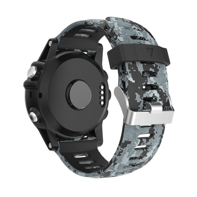 26mm Camouflage Printed Silicone Watch Band, For Garmin Instinct 2X Solar, For Garmin D2 Delta PX, For Garmin Tactix 7 Pro, For Garmin Tactix 7