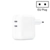 35W PD3.0 USB-C / Type-C Dual Port Charger for iPhone / iPad Series, US Plug, EU Plug