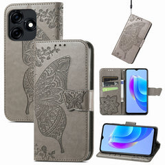 Butterfly Love Flower Embossed Leather Phone Case, For Tecno Spark 10 Pro, For Tecno Spark 10C