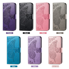 Butterfly Love Flower Embossed Leather Phone Case, For Tecno Spark 10 Pro, For Tecno Spark 10C