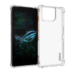 ENKAY Hat-Prince Transparent TPU Shockproof Phone Case, For Asus Zenfone 12 Ultra 5G, For Asus Zenfone 11 Ultra, For Asus Rog Phone 8, For Asus Rog Phone 8 Pro, For Asus ROG Phone 7 Ultimate, For Asus ROG Phone 7, For Asus Rog Phone 9 / 9 Pro