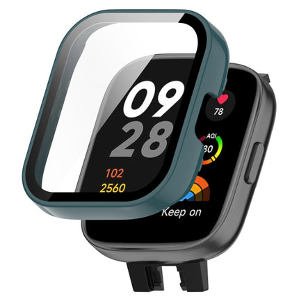 For Redmi Watch 3 ENKAY Hat-Prince Full Coverage PC Frame + Tempered Glass Film Watch Case