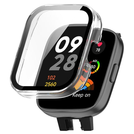 For Redmi Watch 3 ENKAY Hat-Prince Full Coverage PC Frame + Tempered Glass Film Watch Case