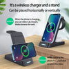 B20A 15W Qi Wireless Charger Charging Stand Compatible for iPhone iWatch Airpods, B20A for Apple