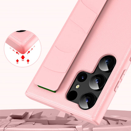 Skin Elastic Wrist Grip Back Cover Phone Case, For Samsung Galaxy S25 5G, For Samsung Galaxy S25+ 5G, For Samsung Galaxy S25 Ultra 5G, For Samsung Galaxy S24 Ultra 5G