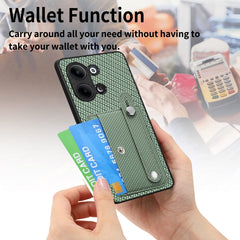 Wristband Kickstand Card Wallet Back Cover Phone Case with Tool Knife