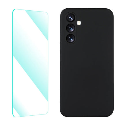 ENKAY Liquid Silicone Phone Case with Tempered Film, For Samsung Galaxy A54 5G