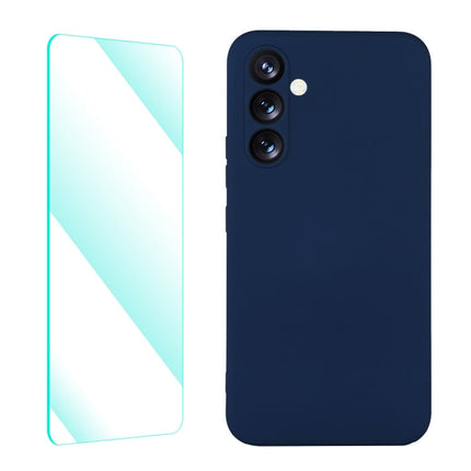 ENKAY Liquid Silicone Phone Case with Tempered Film, For Samsung Galaxy A54 5G