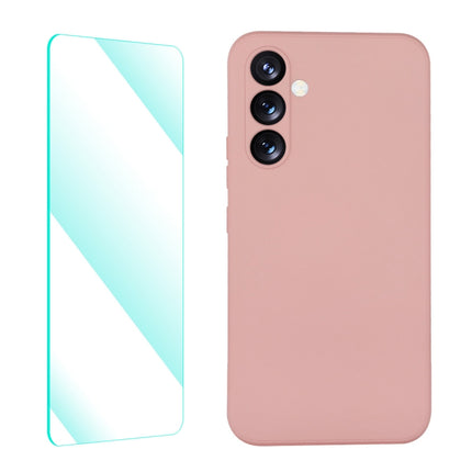ENKAY Liquid Silicone Phone Case with Tempered Film, For Samsung Galaxy A54 5G