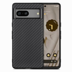 Carbon Fiber Texture Leather Back Cover Phone Case, For Google Pixel 7A, For Google Pixel 6 Pro, For Google Pixel 6, For Google Pixel 6A