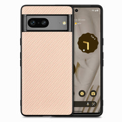 Carbon Fiber Texture Leather Back Cover Phone Case