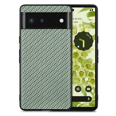 Carbon Fiber Texture Leather Back Cover Phone Case, For Google Pixel 7A, For Google Pixel 6 Pro, For Google Pixel 6, For Google Pixel 6A