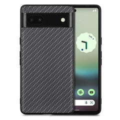 Carbon Fiber Texture Leather Back Cover Phone Case