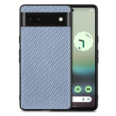 Carbon Fiber Texture Leather Back Cover Phone Case, For Google Pixel 7A, For Google Pixel 6 Pro, For Google Pixel 6, For Google Pixel 6A