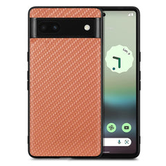 Carbon Fiber Texture Leather Back Cover Phone Case, For Google Pixel 7A, For Google Pixel 6 Pro, For Google Pixel 6, For Google Pixel 6A