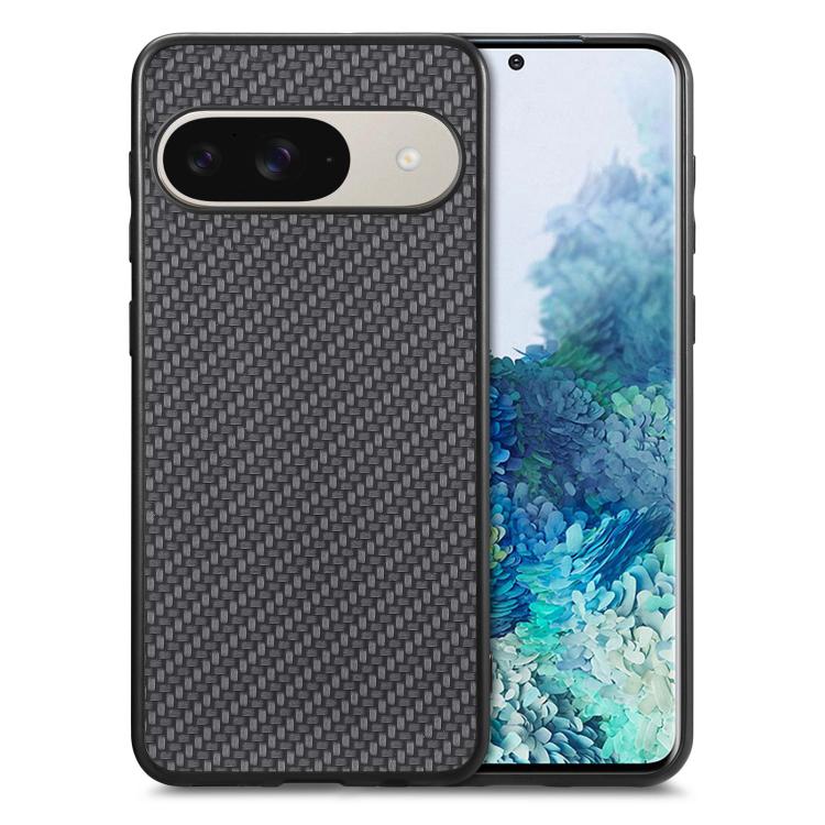 Carbon Fiber Texture Leather Back Cover Phone Case