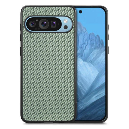 Carbon Fiber Texture Leather Back Cover Phone Case, For Google Pixel 10 Pro XL, For Google Pixel 10 / 10 Pro, For Google Pixel 9a, For Google Pixel 9 Pro XL