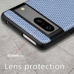 Carbon Fiber Texture Leather Back Cover Phone Case