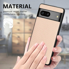 Carbon Fiber Texture Leather Back Cover Phone Case