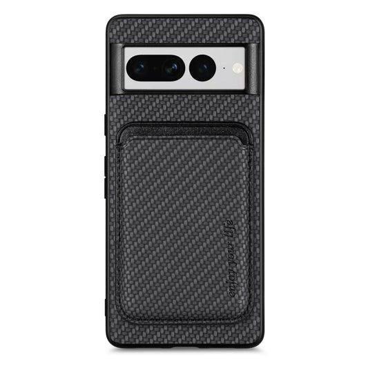 Carbon Fiber Leather Card Magsafe Phone Case, For Google Pixel 7 Pro, For Google Pixel 7, For Google Pixel 6