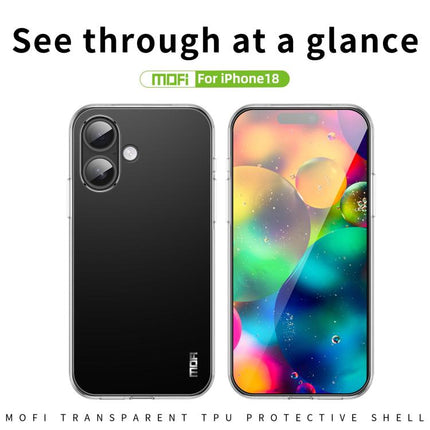 MOFI Ming Series Ultra-thin TPU Phone Case, For iPhone 17e / 16e, For iPhone 17 Pro Max, For iPhone 17 Pro, For iPhone 17, For iPhone Air, For iPhone 16 Pro Max, For iPhone 16 Pro, For iPhone 16 Plus, For iPhone 16, For iPhone 15 Pro Max               ...