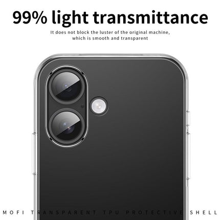 MOFI Ming Series Ultra-thin TPU Phone Case, For iPhone 17e / 16e, For iPhone 17 Pro Max, For iPhone 17 Pro, For iPhone 17, For iPhone Air, For iPhone 16 Pro Max, For iPhone 16 Pro, For iPhone 16 Plus, For iPhone 16, For iPhone 15 Pro Max               ...