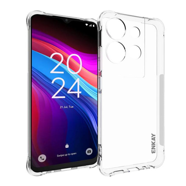 ENKAY Hat-Prince Transparent TPU Shockproof Phone Case, For TCL 503 4G, For TCL 50 LE 4G, For TCL 50 5G, For TCL 50 SE 4G, For TCL 501 4G, For TCL 505 4G, For TCL 40 XE 5G, For TCL 40 SE, For TCL 50 NxtPaper / 50 Pro NxtPaper                           ...