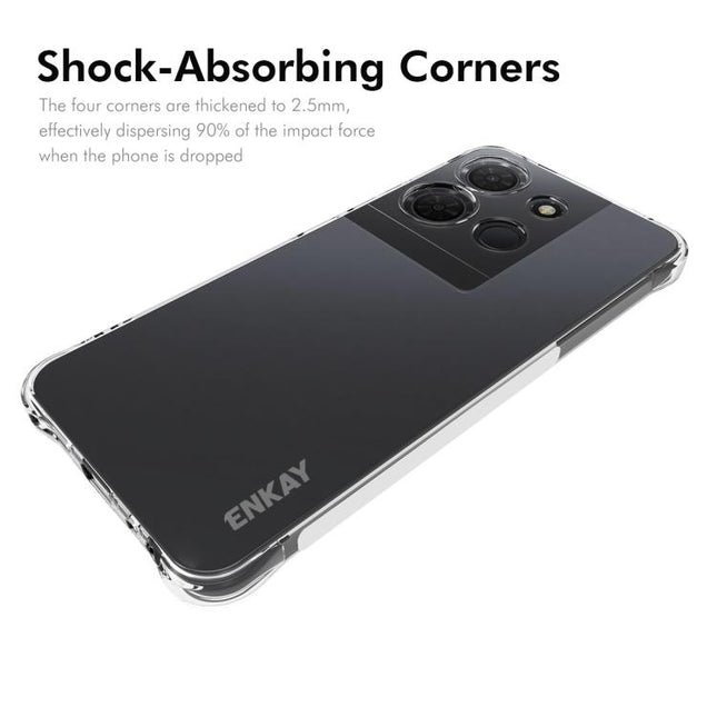 ENKAY Hat-Prince Transparent TPU Shockproof Phone Case, For TCL 503 4G, For TCL 50 LE 4G, For TCL 50 5G, For TCL 50 SE 4G, For TCL 501 4G, For TCL 505 4G, For TCL 40 XE 5G, For TCL 40 SE, For TCL 50 NxtPaper / 50 Pro NxtPaper                           ...