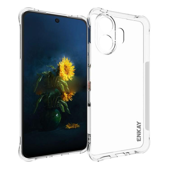 ENKAY Hat-Prince Transparent TPU Shockproof Phone Case, For TCL NxtPaper 70 Pro, For TCL 503 4G, For TCL 50 LE 4G, For TCL 50 5G, For TCL 50 SE 4G, For TCL 501 4G, For TCL 505 4G, For TCL 40 XE 5G, For TCL 40 SE, For TCL 50 NxtPaper / 50 Pro NxtPaper  ...