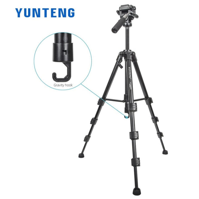 YUNTENG VCT-6006 Professional Hydraulic Head Aluminum Tripod, VCT-6006